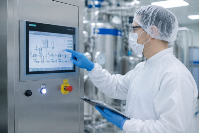Operating a process control system for monitoring and managing industrial plants.